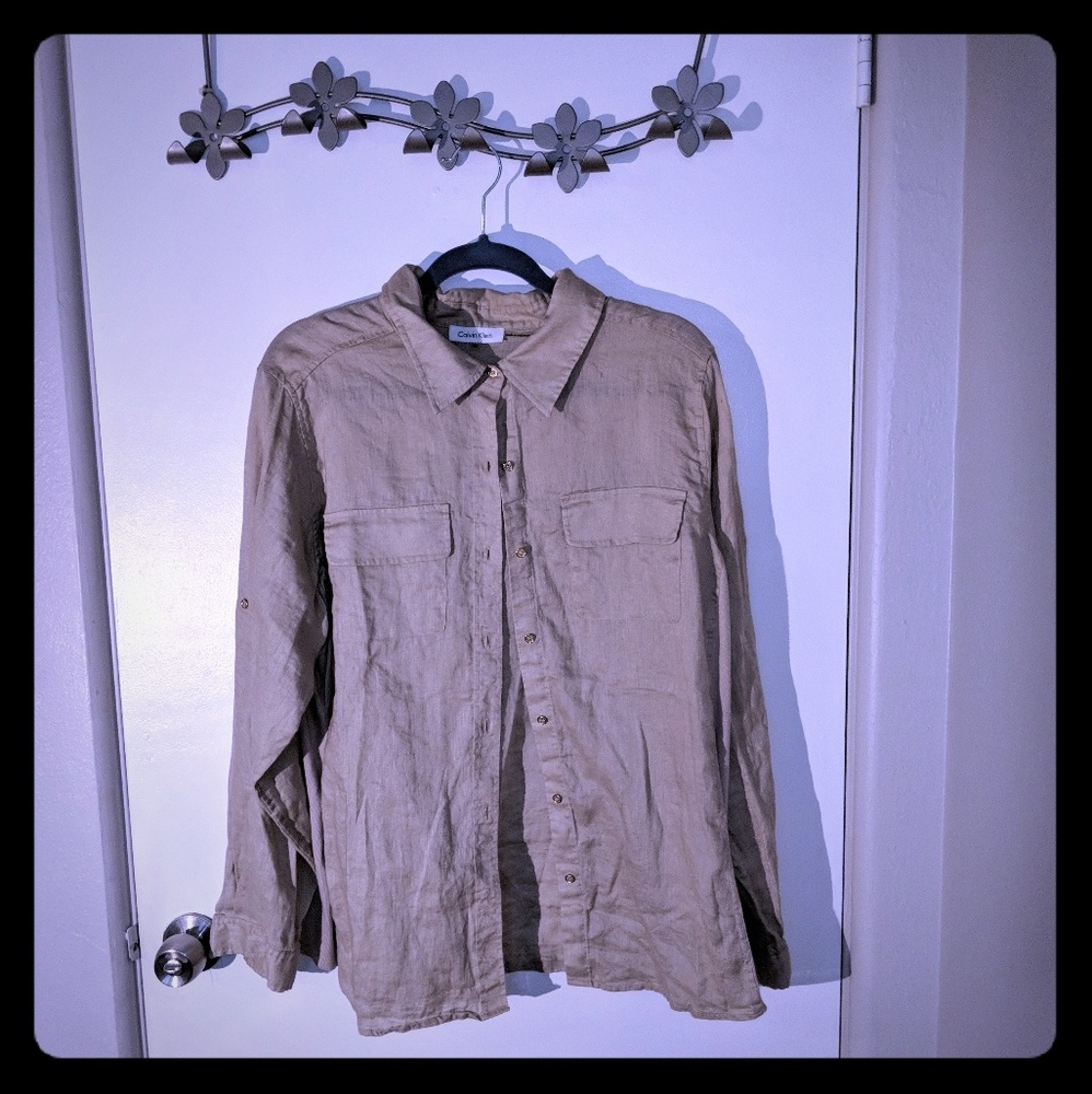 Calvin Klein Linen blouse